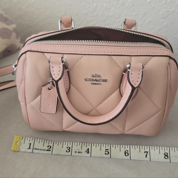 Coach Blush Quilted Crossbody Bag - Picture 8 of 9